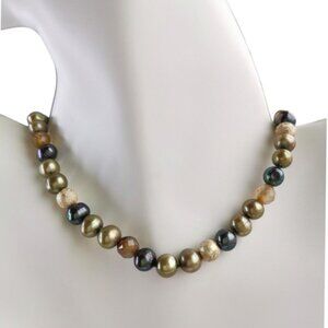 Freshwater pearl carnelian necklace 🆕